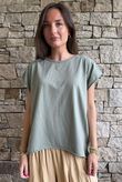  Classic Cotton Cap Sleeve Tee Soft Khaki